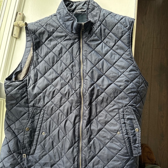 Nautical navy quilted vest - Picture 1 of 5